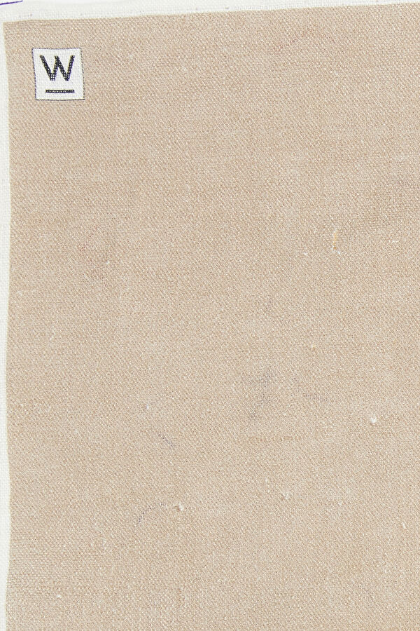 BEJ DESENLİ KETEN MENDİL 3