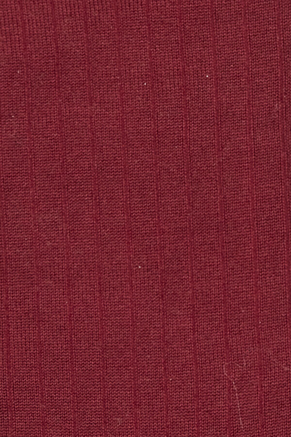 BORDO UZUN SOKET ÇORAP 2