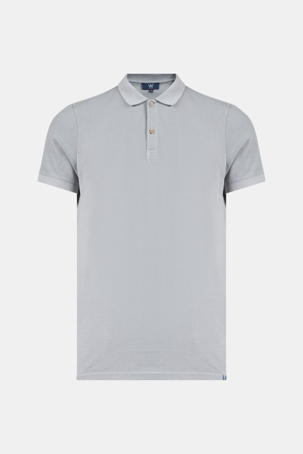 GRİ PARÇA BOYAMA T-SHIRT