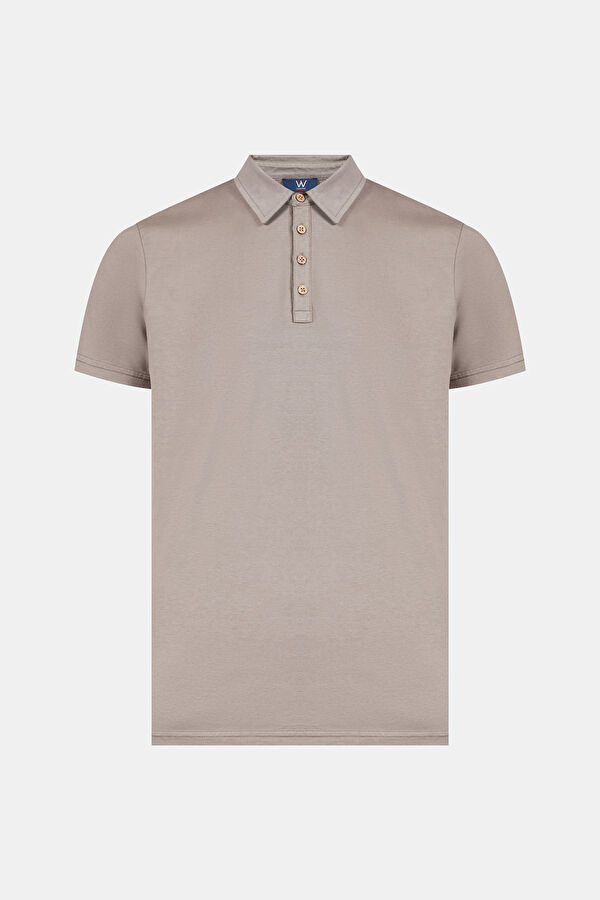 KOYU KAHVE PARÇA BOYAMA T-SHIRT