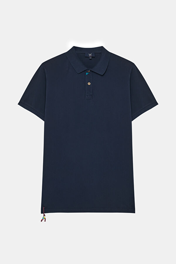 LACİVERT PARÇA BOYAMA T-SHIRT