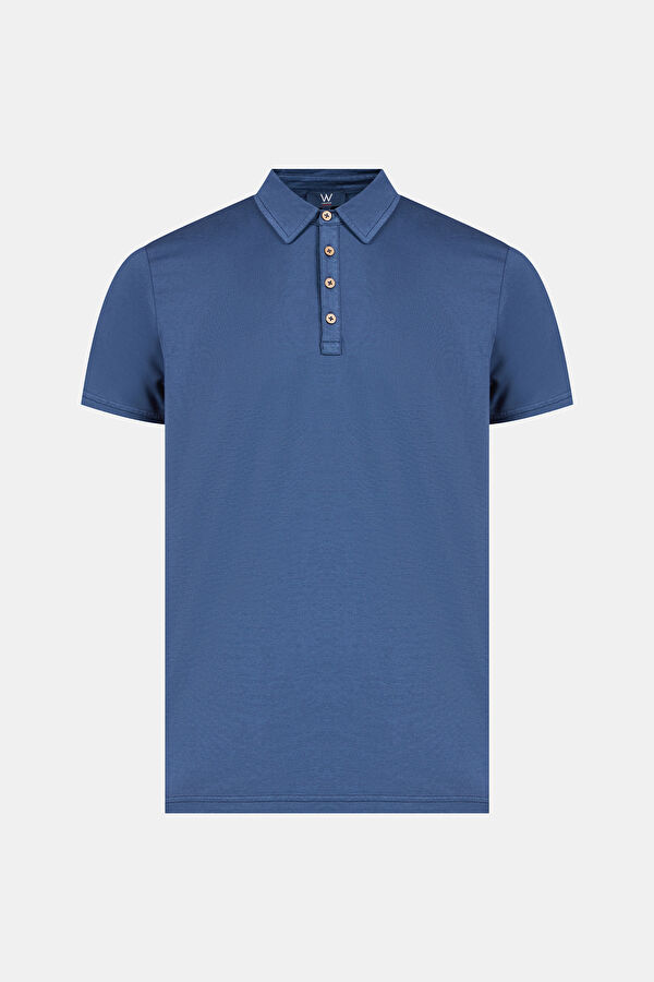 LACİVERT PARÇA BOYAMA T-SHIRT
