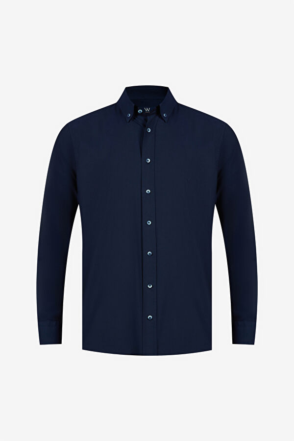 LACİVERT OXFORD GÖMLEK