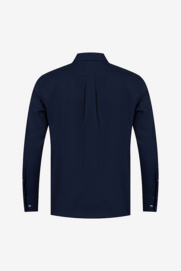 LACİVERT OXFORD GÖMLEK 2