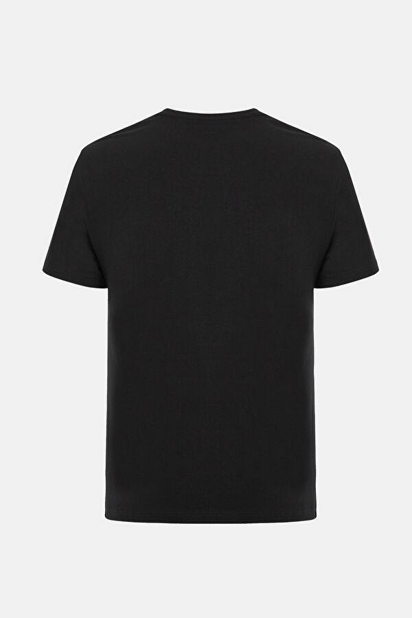 SİYAH BİSİKLET YAKA T-SHIRT 2