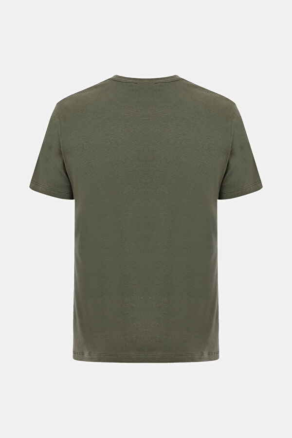 HAKİ BİSİKLET YAKA T-SHIRT 2