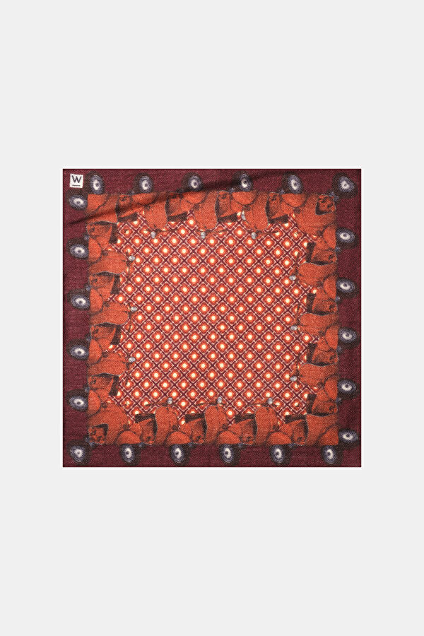 BORDO YÜN MENDİL