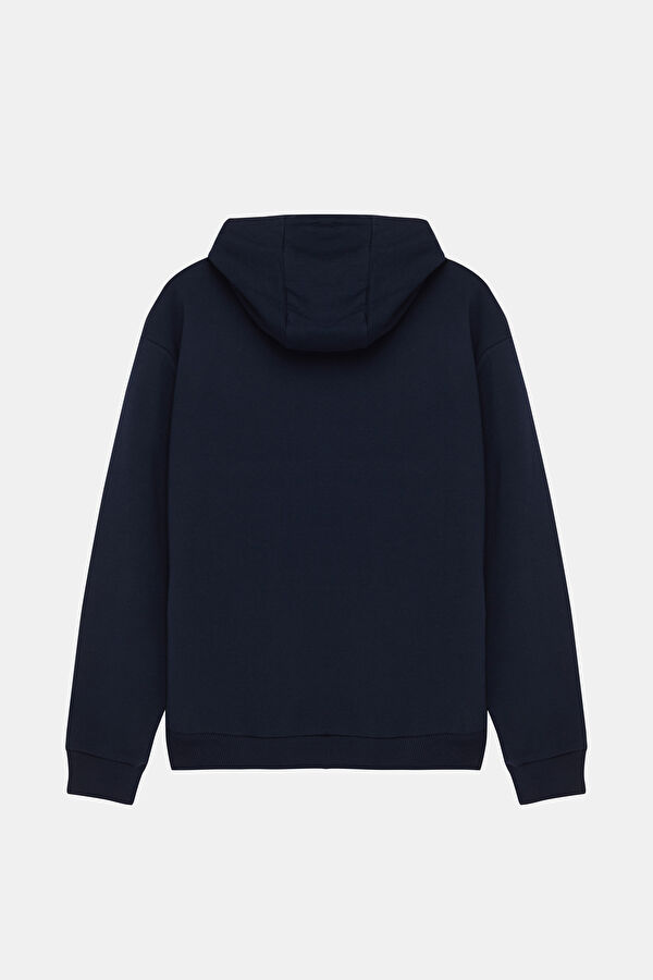 KOYU LACİVERT KAPUŞONLU SWEATSHIRT 2