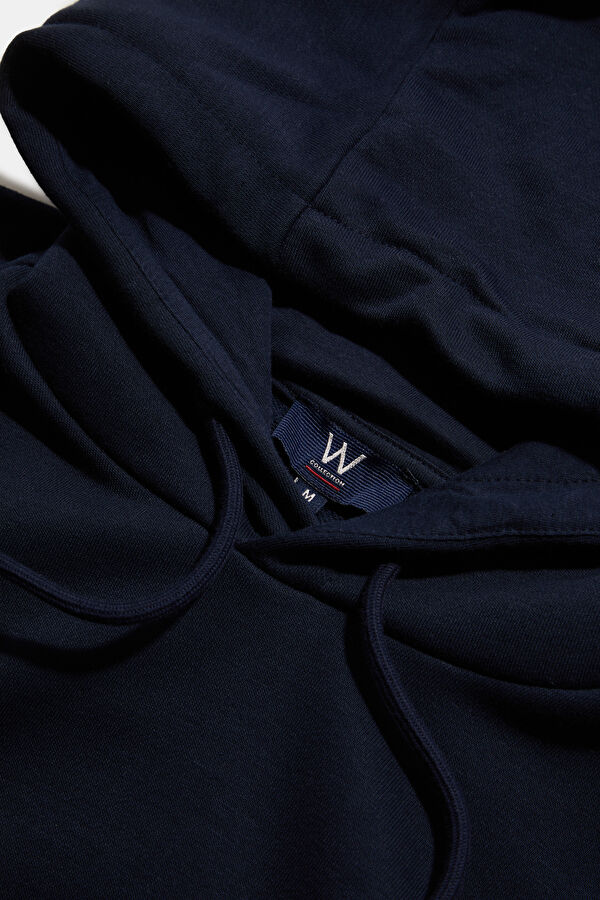 KOYU LACİVERT KAPUŞONLU SWEATSHIRT 3