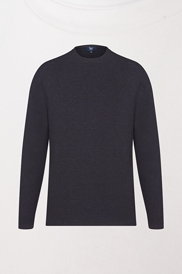 ANTRASİT BİSİKLET YAKA SWEATSHIRT