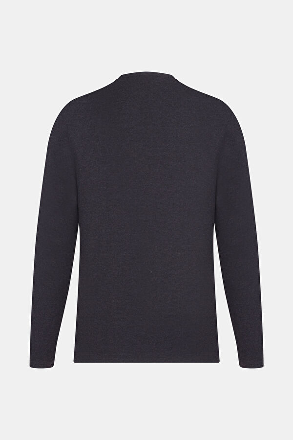 ANTRASİT BİSİKLET YAKA SWEATSHIRT 2