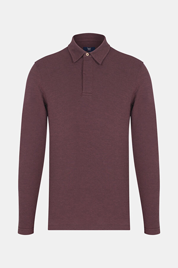 BORDO POLO YAKA SWEATSHIRT