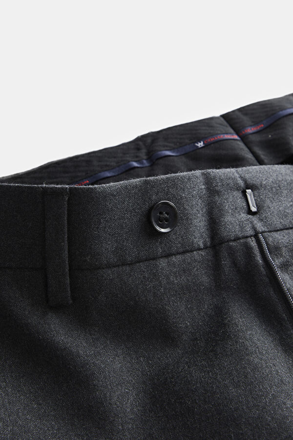 ANTRASİT YÜN FLANNEL PANTOLON 3