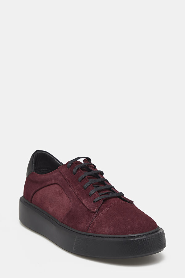 BORDO SÜET SPOR AYAKKABI 3