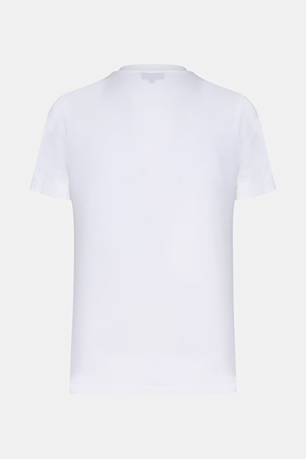 EKRU KISA KOLLU T-SHIRT 2
