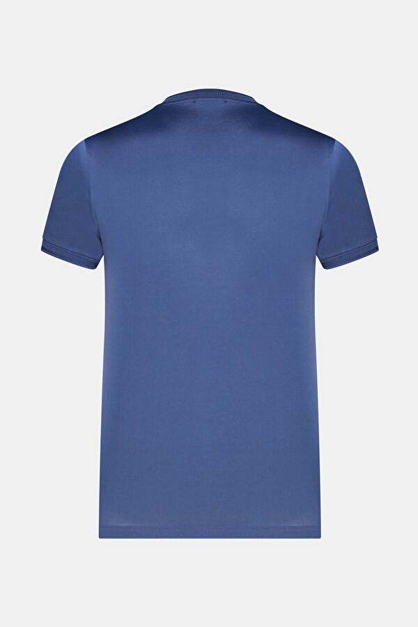 KOYU MAVİ KISA KOLLU T-SHIRT 2