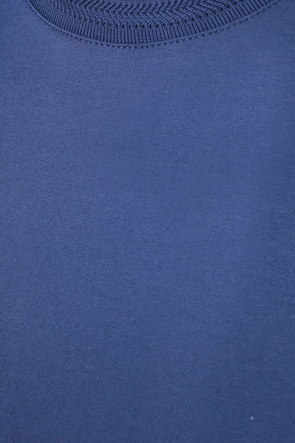 KOYU MAVİ KISA KOLLU T-SHIRT 3