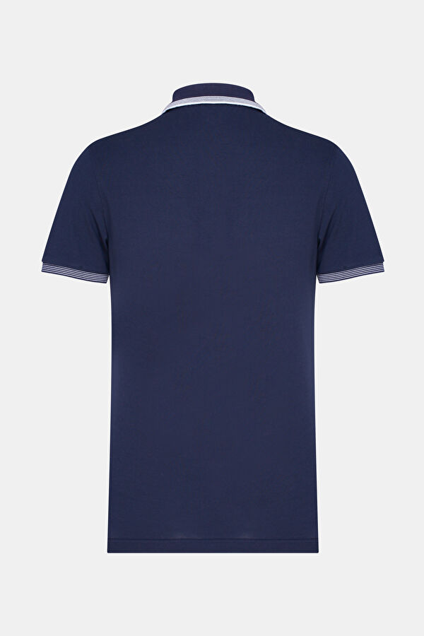 LACİVERT POLO YAKA KISA KOLLU T-SHIRT 2