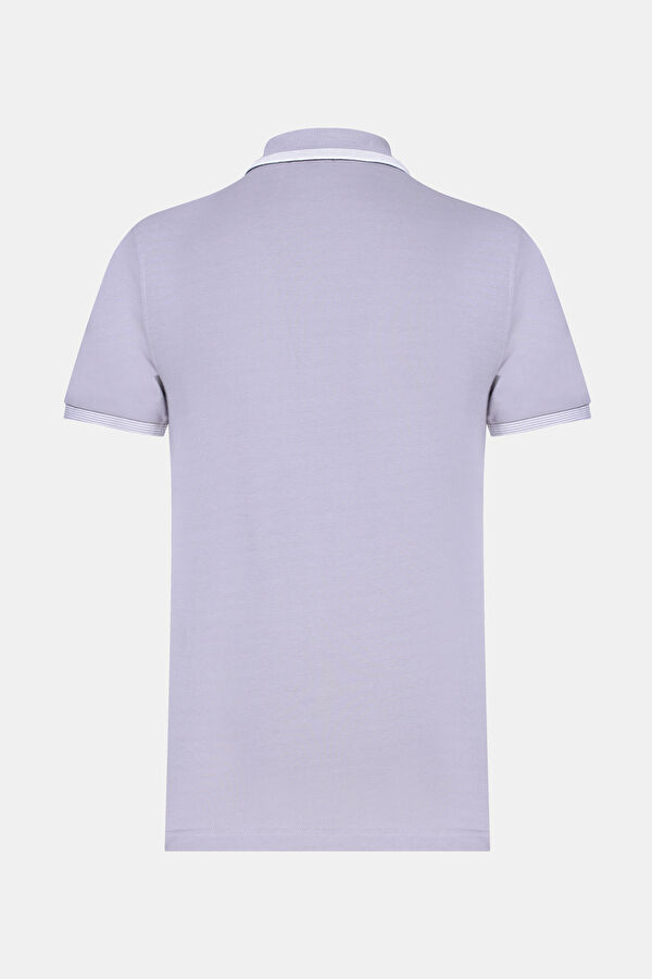 AÇIK GRİ POLO YAKA KISA KOLLU T-SHIRT 2