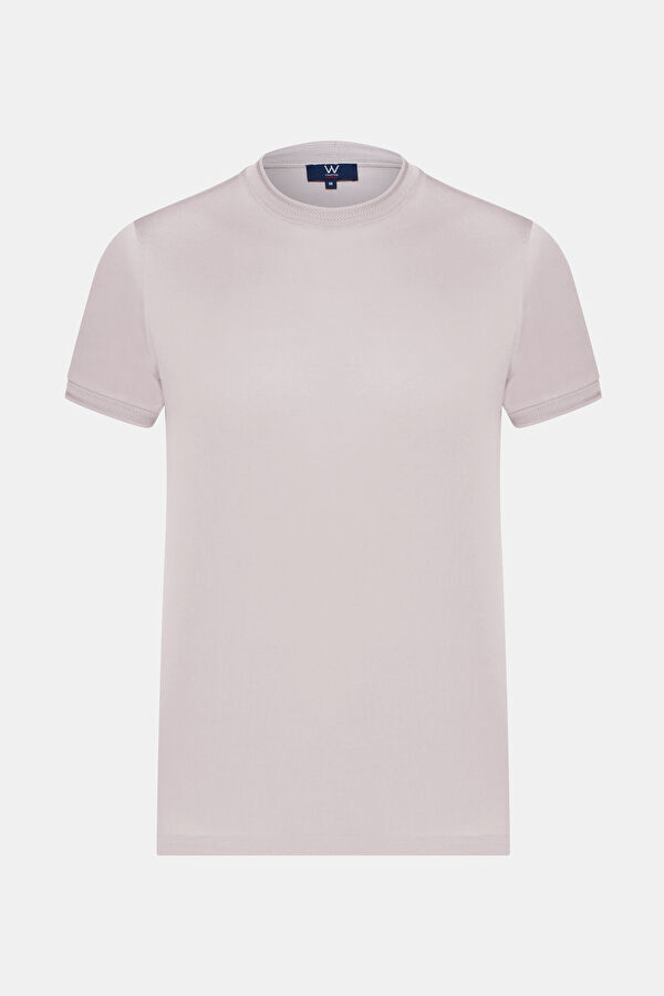 BEJ KISA KOLLU T-SHIRT