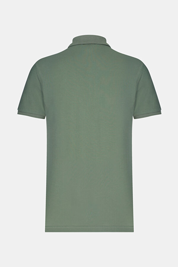 YEŞİL POLO YAKA KISA KOLLU T-SHIRT 2