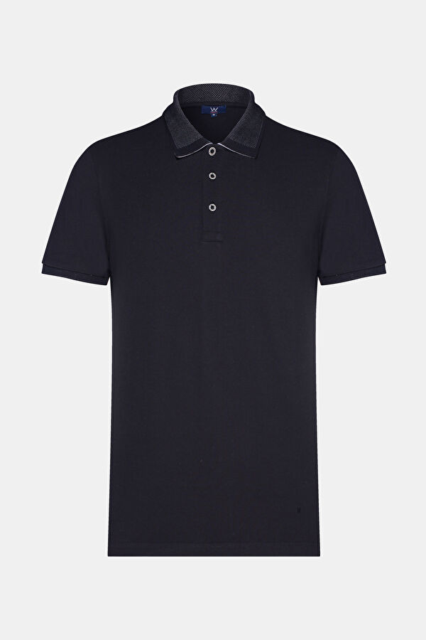 SİYAH POLO YAKA KISA KOLLU T-SHIRT