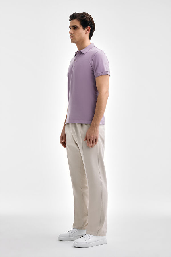 LİLA POLO YAKA T-SHIRT