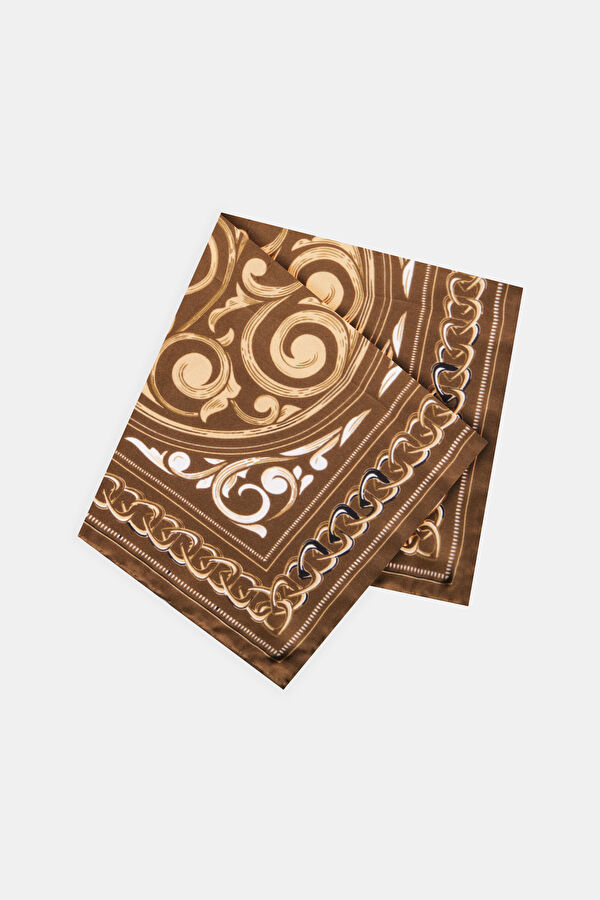 BEJ- HAKİ  İPEK MENDİL 2