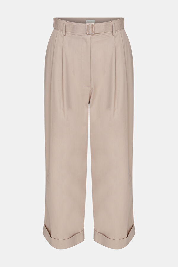 BEJ WIDE LEG PANTOLON