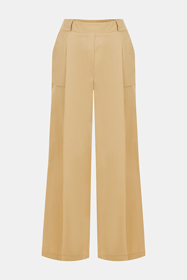 BEJ WIDE LEG PANTOLON