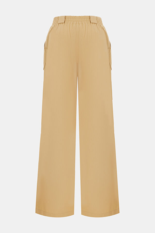BEJ WIDE LEG PANTOLON 2
