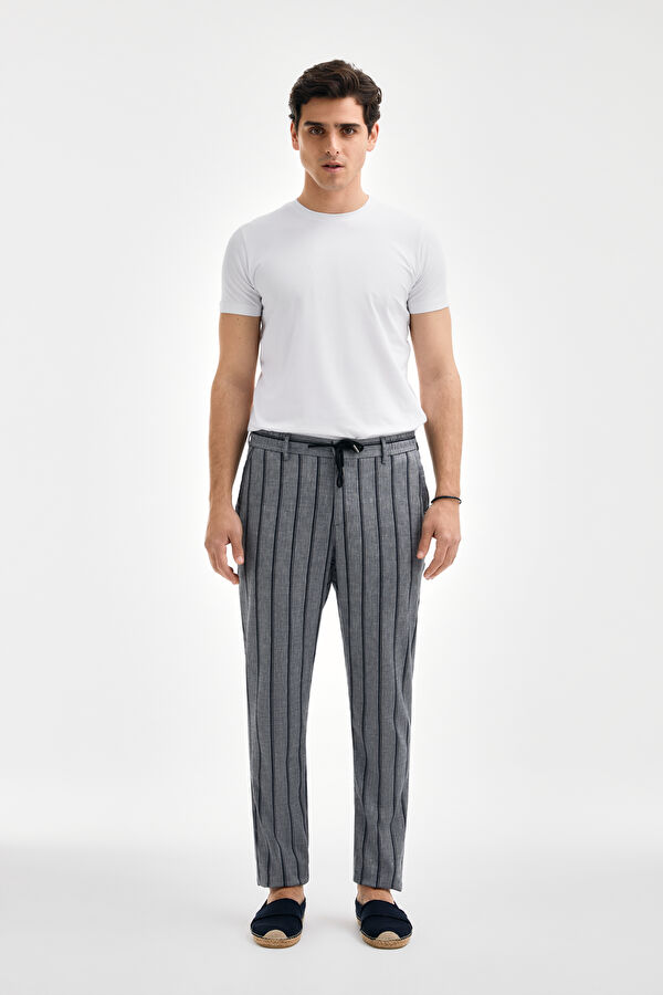 LACİVERT BORU PAÇA SPOR PANTOLON