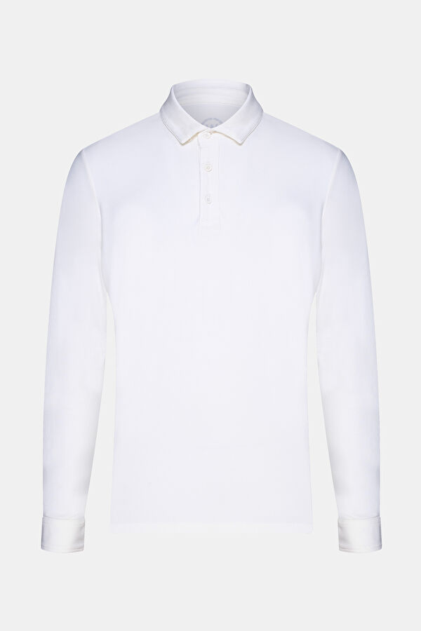 EKRU UZUN KOLLU SWEATSHIRT