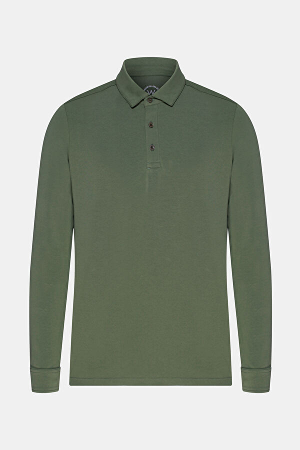 YEŞİL UZUN KOLLU SWEATSHIRT