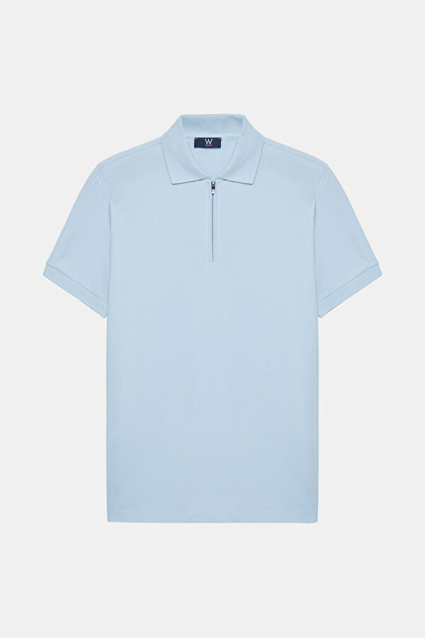 AÇIK MAVİ POLO YAKA T-SHIRT