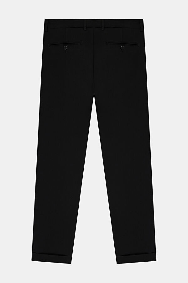 SİYAH BORU PAÇA CASUAL SPOR PANTOLON 2