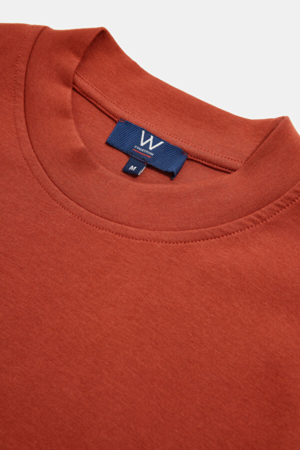 KİREMİT BİSİKLET YAKA UZUN KOLLU SWEATSHIRT 3