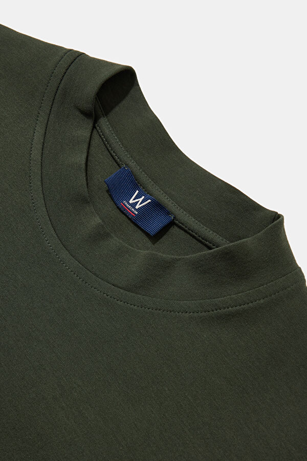 YEŞİL BİSİKLET YAKA UZUN KOLLU SWEATSHIRT 3