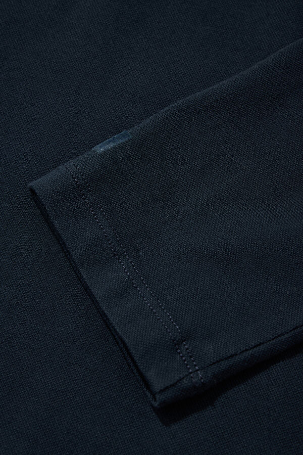 LACİVERT POLO YAKA UZUN KOLLU SWEATSHIRT 4