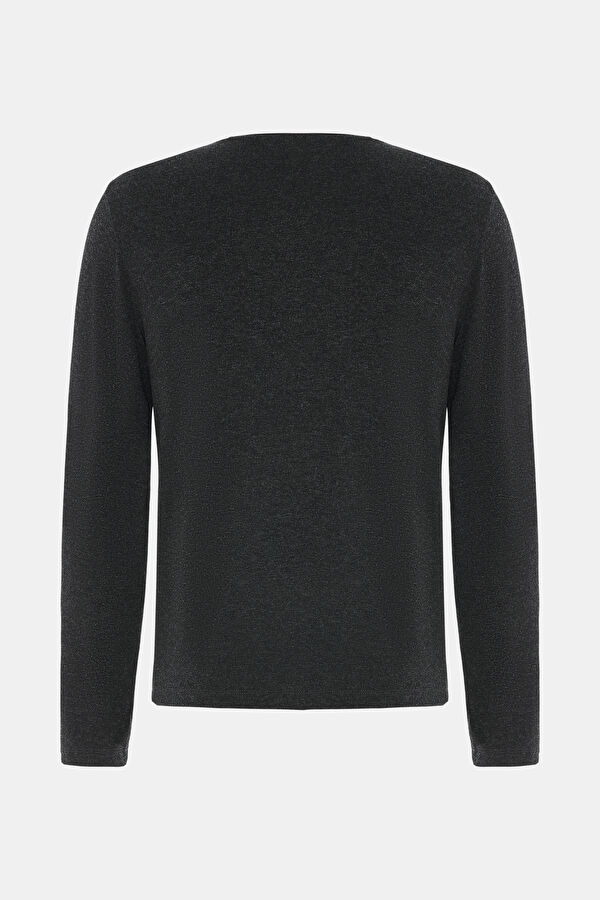 ANTRASİT BİSİKLET YAKA UZUN KOLLU SWEATSHIRT 2