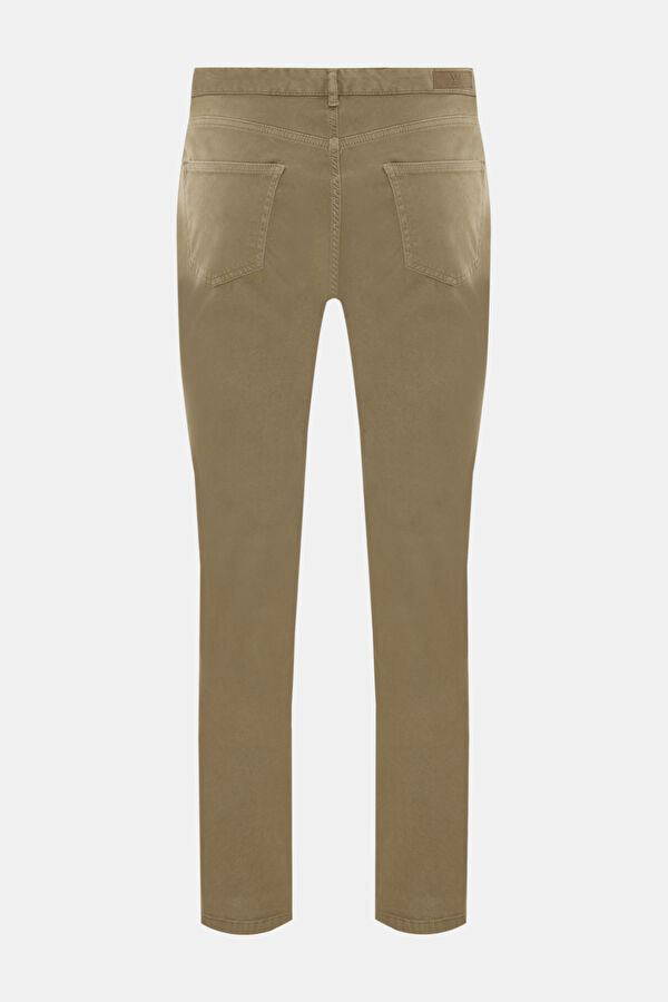 HAKİ BORU PAÇA DIAGONAL ÇİZGİLİ SPOR PANTOLON 2