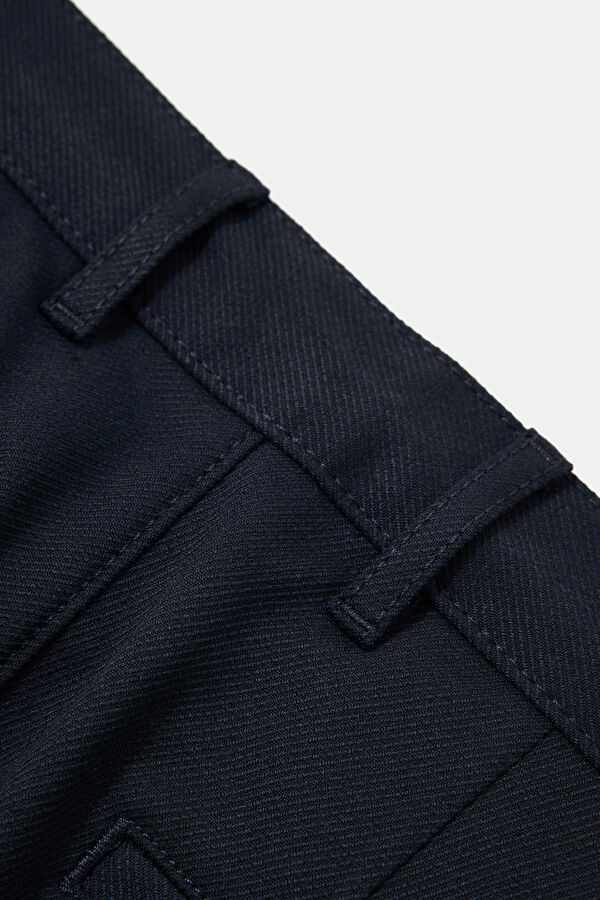 LACİVERT BORU PAÇA PANTOLON 4