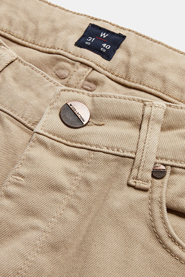 SLIM BEJ JEAN PANTOLON 3