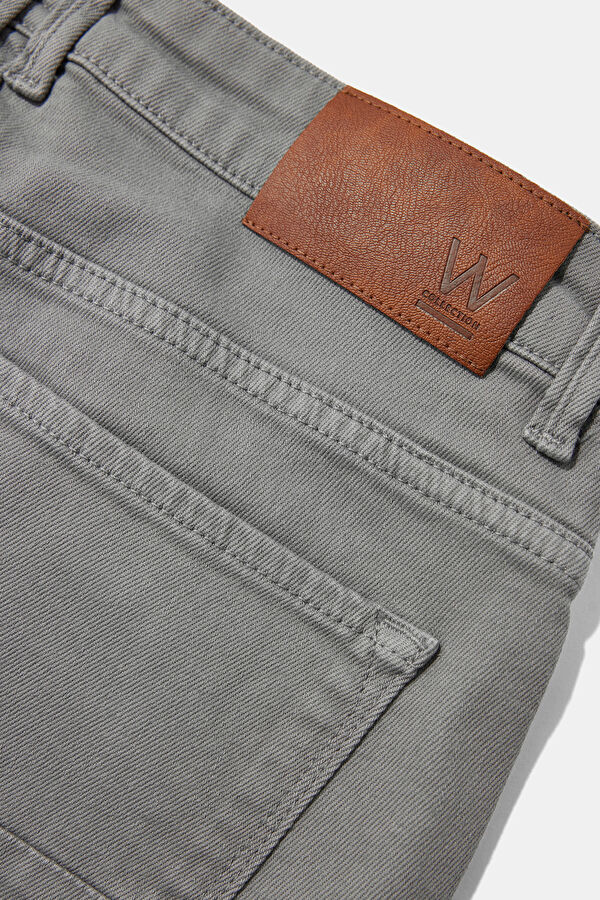 SLIM GRI JEAN PANTOLON 4