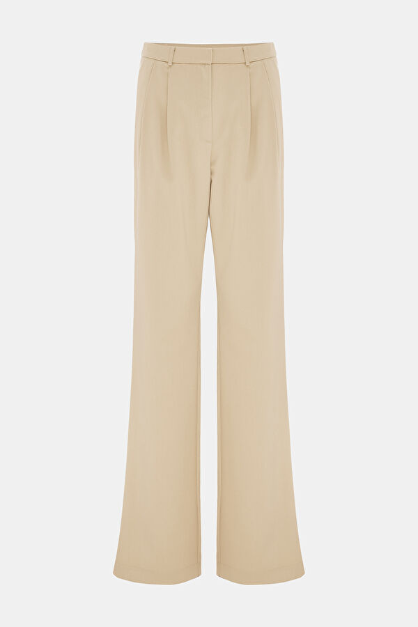 BEJ WIDE LEG PANTOLON