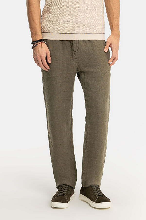 YEŞİL BORU PAÇA JOGGER SPOR PANTOLON 2