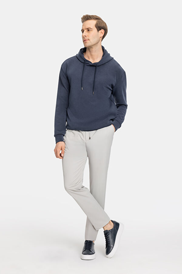 LACİVERT BİSİKLET YAKA UZUN KOLLU SWEATSHIRT 2