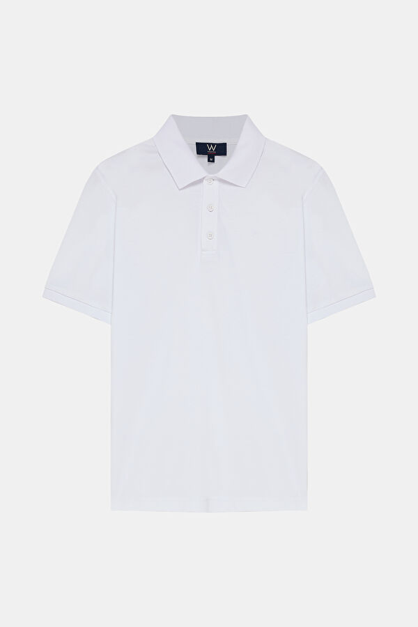 BEYAZ POLO YAKA T-SHIRT