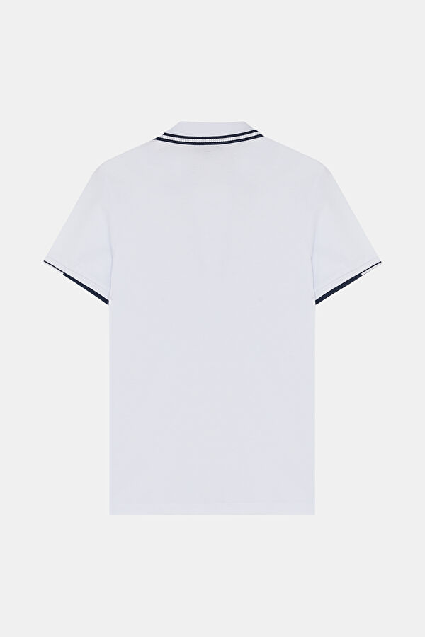BEYAZ POLO YAKA T-SHİRT 2