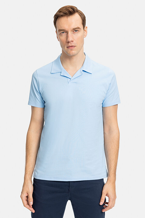 TURKUAZ POLO YAKA T-SHIRT